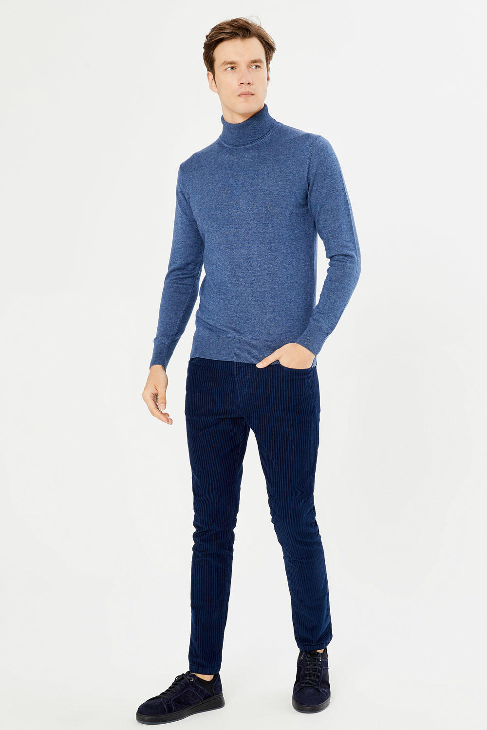 Sweater MCL 18912-MAVI-MELANJ