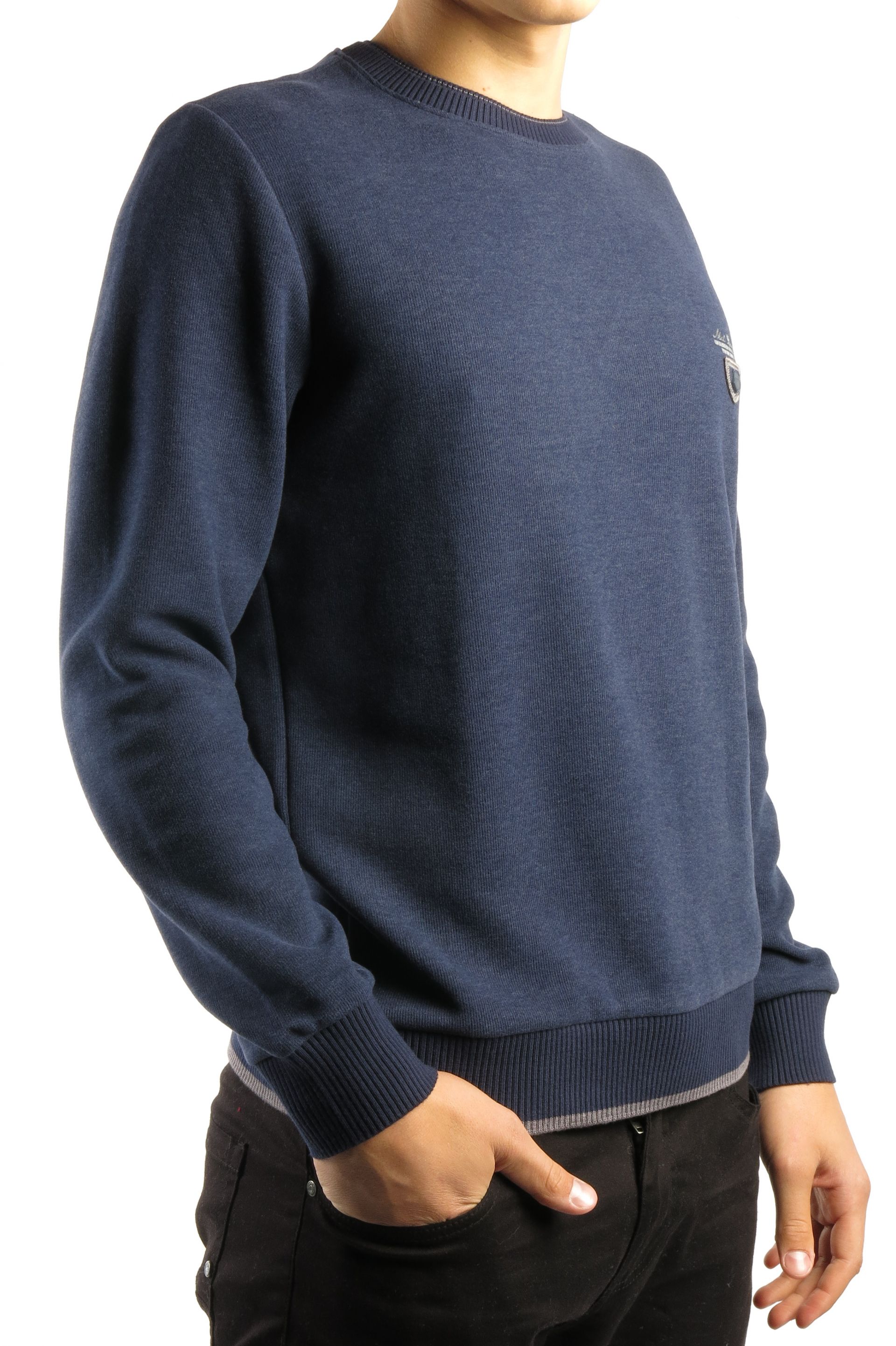 Sweater MCL 27643-LACIVERT-MELANJ