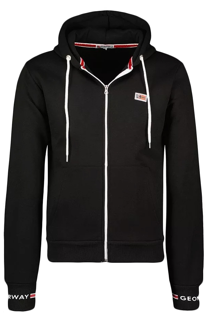 Zip up Hoodie GEOGRAPHICAL NORWAY GARTFORT-Black