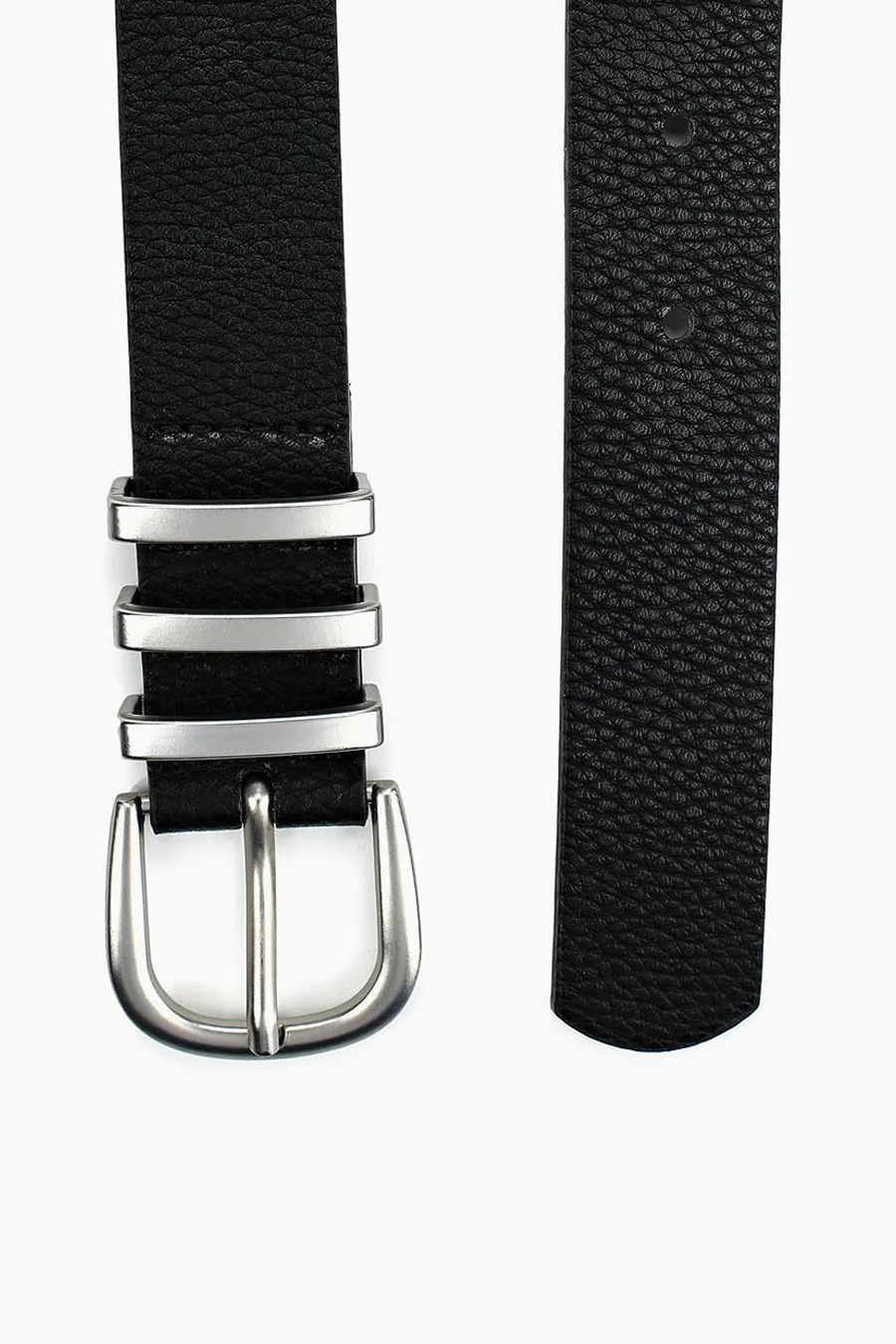 Belt PIECES 17082261-Black-Silver