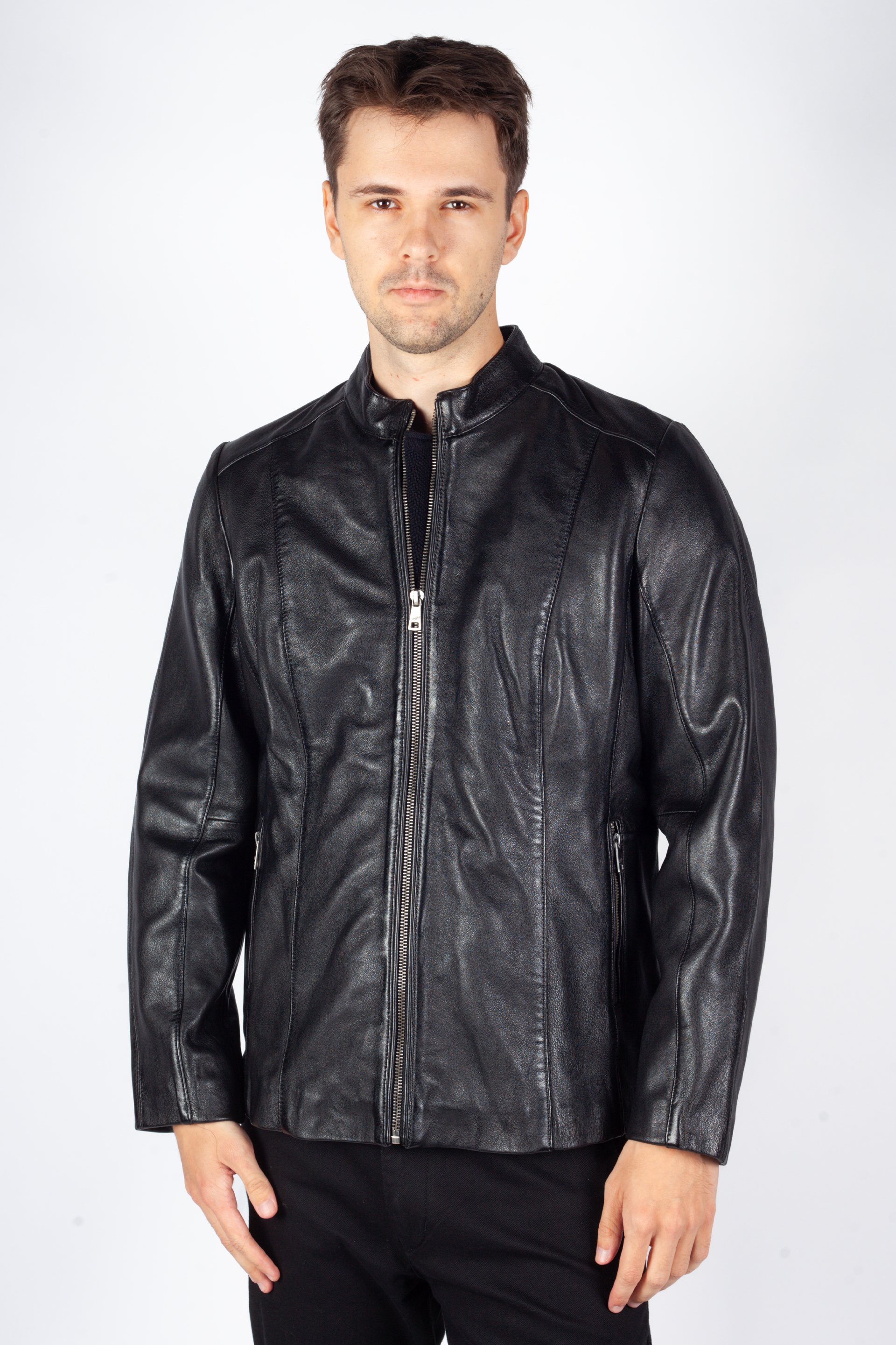 Leather jacket MAURITIUS 1101-0697-black