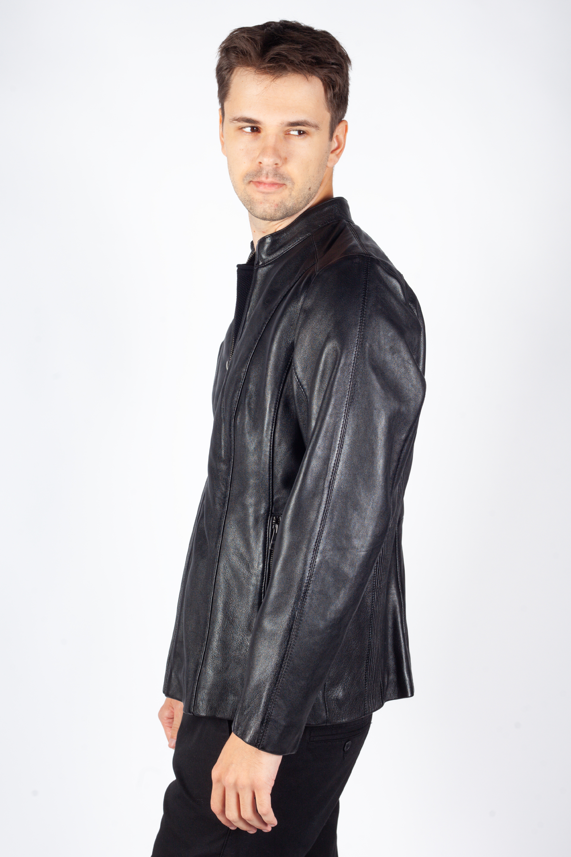 Leather jacket MAURITIUS 1101-0697-black