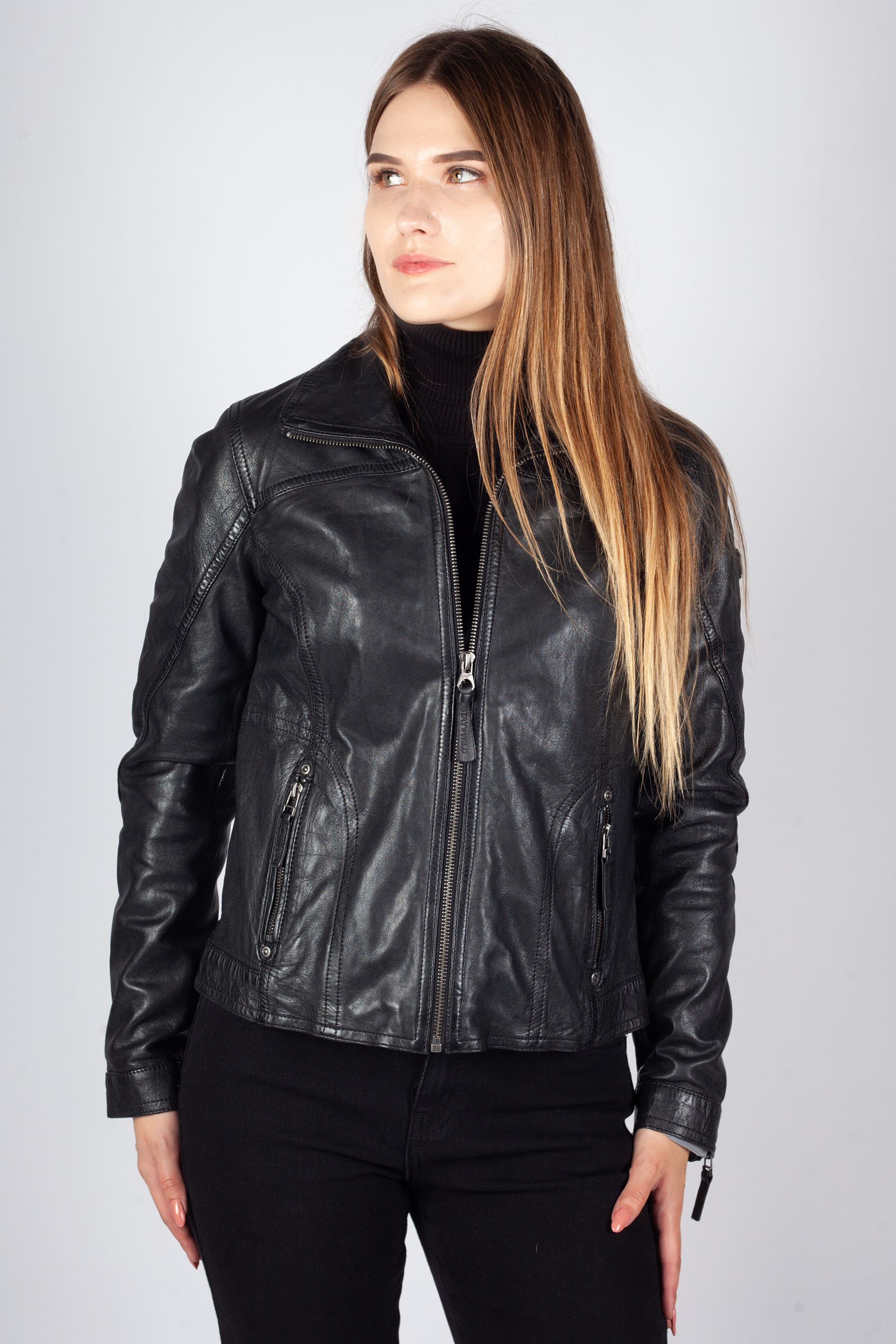 Leather jacket MAURITIUS 1101-0833-black