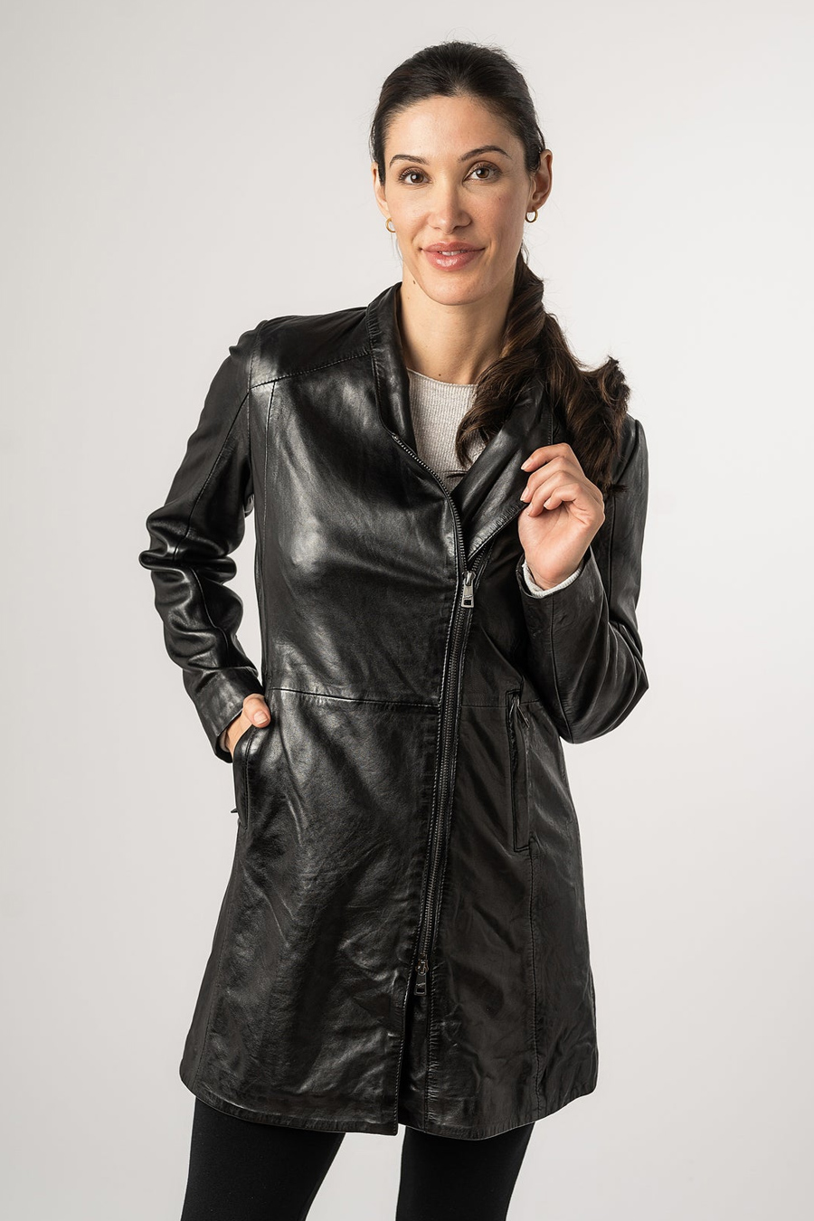 Leather jacket MAURITIUS 1102-0019-black