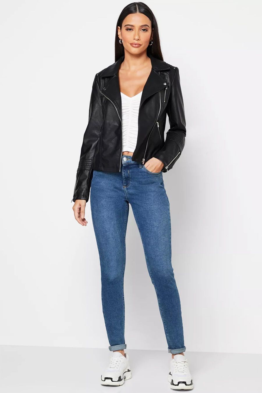 Leather jacket ONLY 15153079-2749871