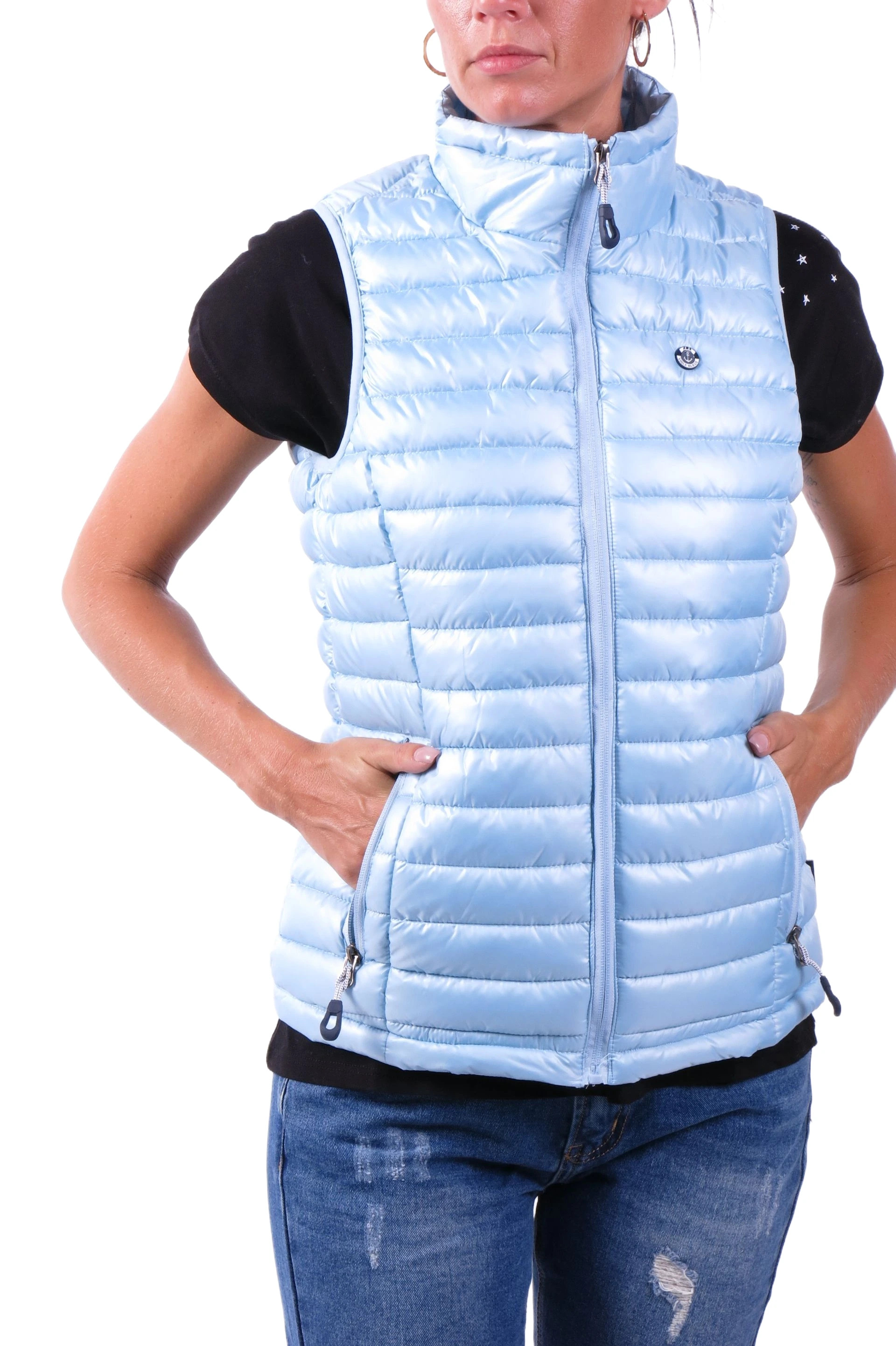Vest VOILE BLEUE AMBER-BLUE-HEAVEN