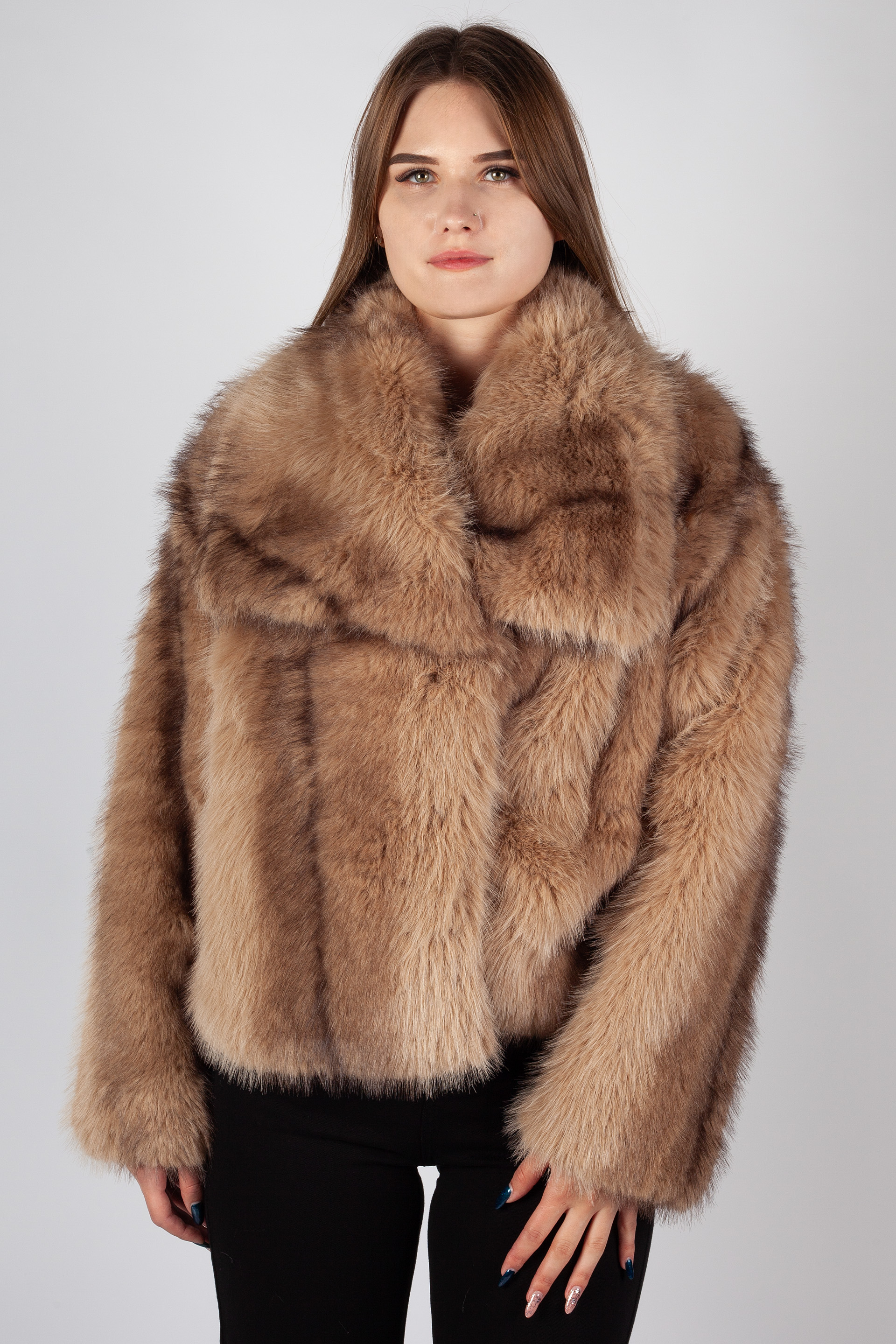 Winter jacket FASCINATE RD9201-BEIGE-APRICOT