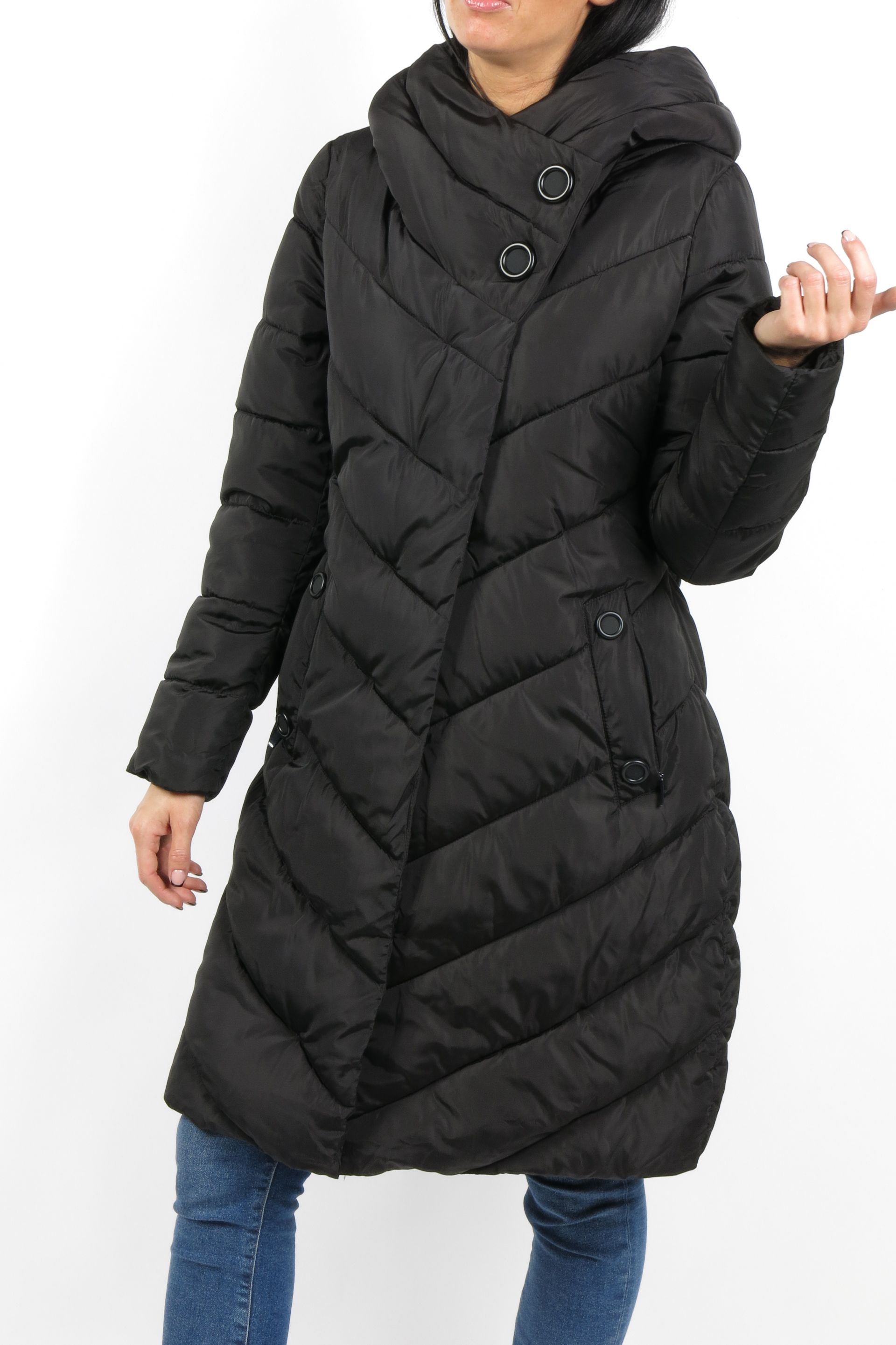 Winter jacket FLY 1527-BLACK