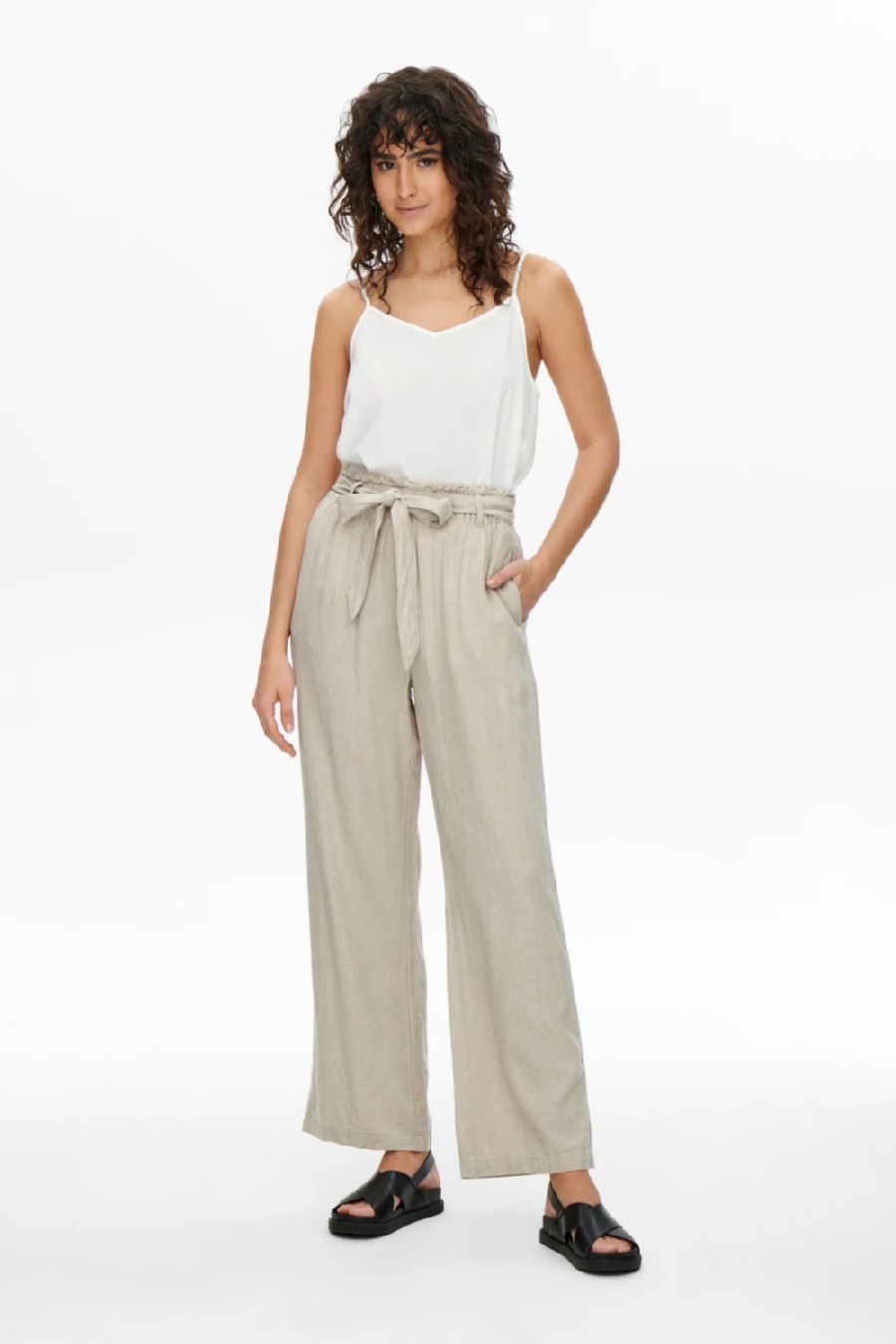 Casual Pants JACQUELINE DE YONG 15254626-Oatmeal