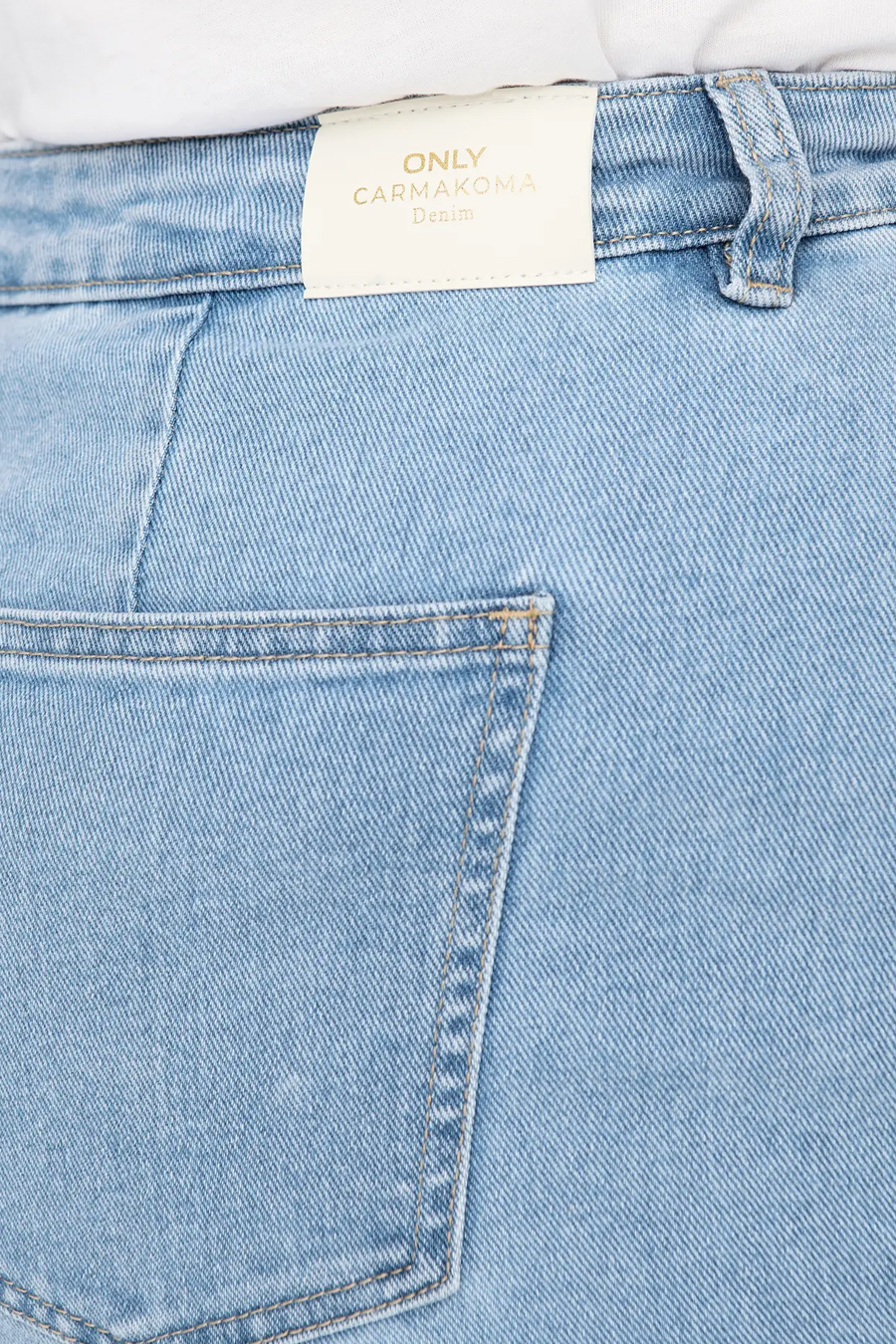 Denim skirt ONLY CARMAKOMA 15324767-Light-Blue