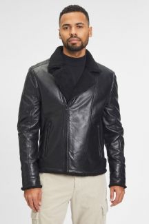 Leather jacket with lining GIPSY 2201-0110-Black
