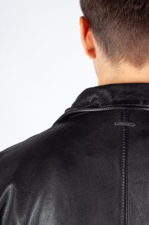 Leather jacket DEERCRAFT 3701-0154-black