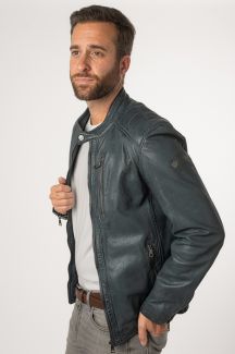 Leather jacket MAURITIUS 1201-0672-vintage-blue