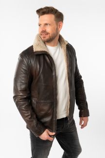 Leather jacket MAURITIUS 1201-0796-antique-brown