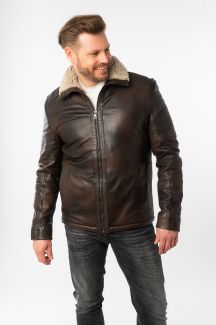 Leather jacket MAURITIUS 1201-0796-antique-brown