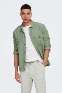 Linen shirt ONLY & SONS 22019758-Swamp