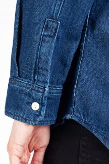 Denim shirt JACK & JONES 12275137-Dark-Denim