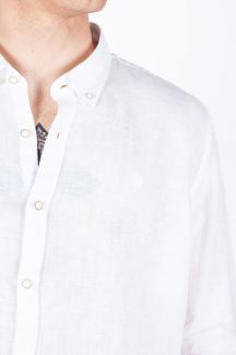 Linen shirt MCL 32746-BEYAZ