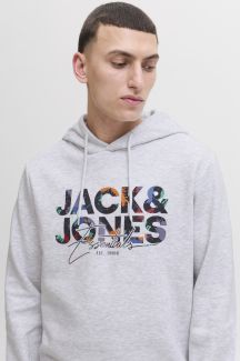Hoodie JACK & JONES 12279119-White-Melange