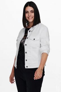 Denim jacket ONLY CARMAKOMA 15237814-White