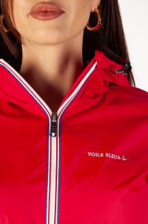 Raincoat VOILE BLEUE ALLURE-RED