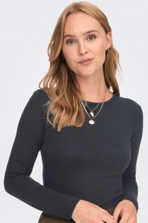 Long-sleeve T-shirt JACQUELINE DE YONG 15272092-Black