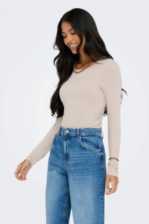 Long-sleeve T-shirt JACQUELINE DE YONG 15272092-Chateau-Gray