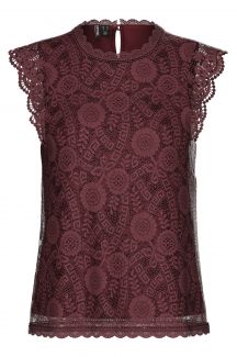 T-shirt PIECES 17120454-Tawny-Port