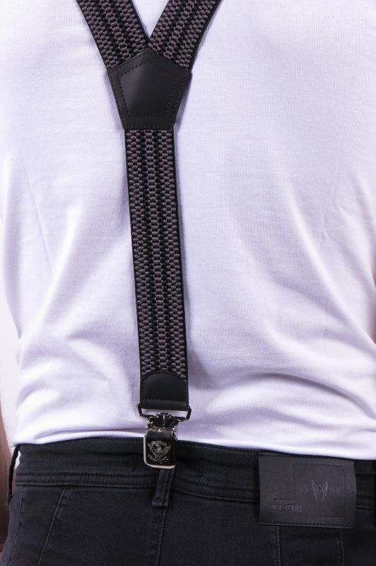 Suspenders X JEANS DYK40-MIX-GRAY