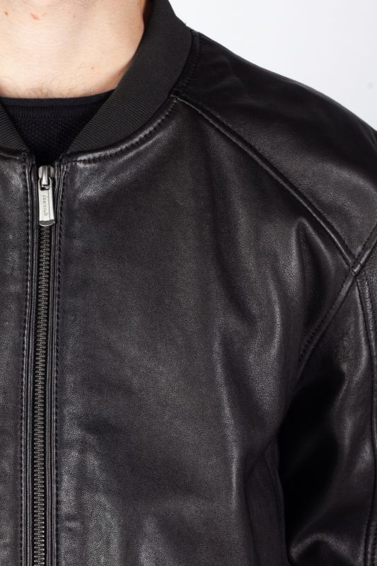 Leather jacket DEERCRAFT 3701-0159-black