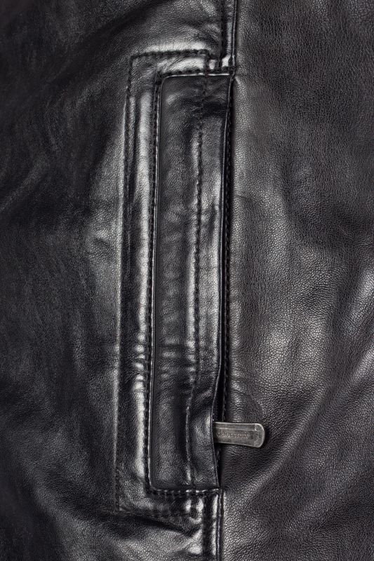 Leather jacket DEERCRAFT 3701-0163-black