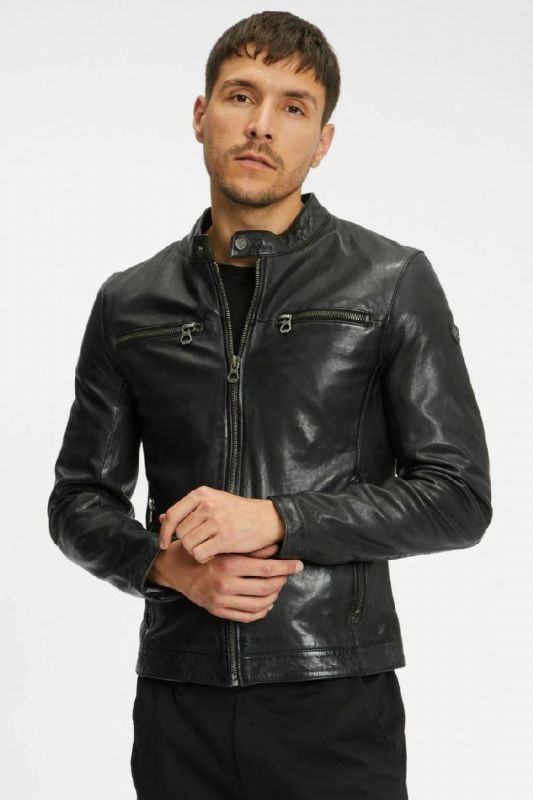 Leather jacket GIPSY GMBalton-SF-LASOV-black