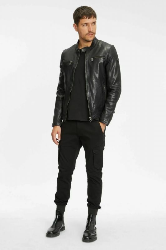 Leather jacket GIPSY GMBalton-SF-LASOV-black