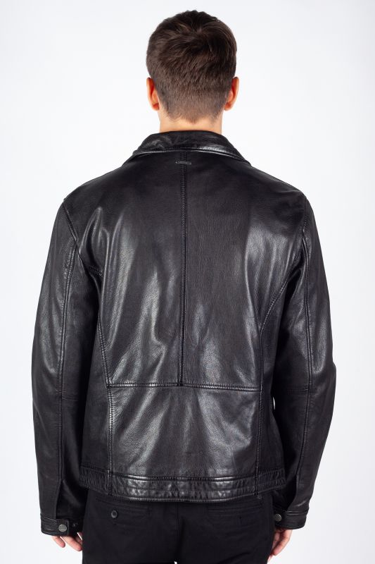 Leather jacket DEERCRAFT 3701-0154-black