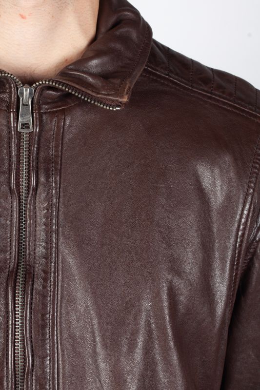 Leather jacket MAURITIUS 1201-0687-chestnut