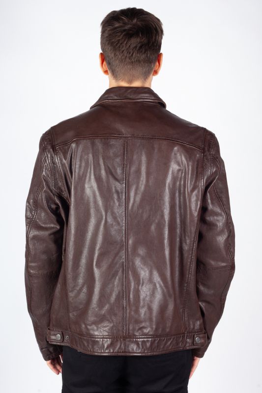 Leather jacket MAURITIUS 1201-0687-chestnut