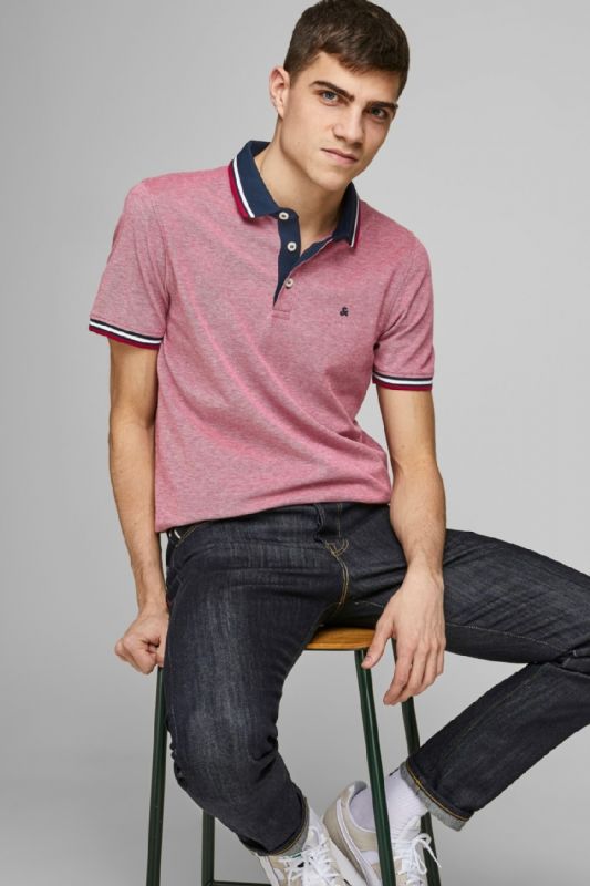 Polo shirt JACK & JONES 12136668-Rio-Red
