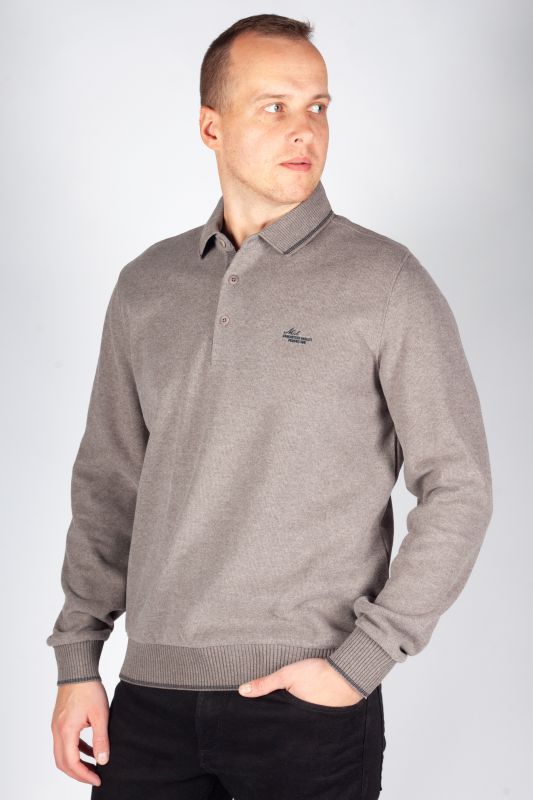 Polo shirt MCL 39848-KAHVE-MELANJ