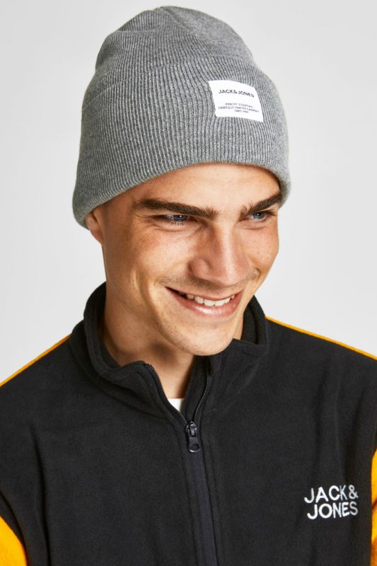 Winter hat JACK & JONES 12150627-Grey-Melange