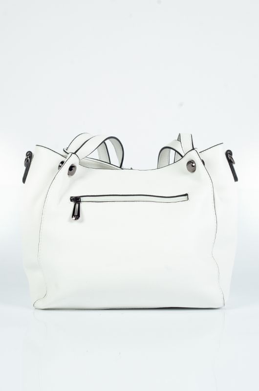 Handbag FLORA&CO F5679-BLANC
