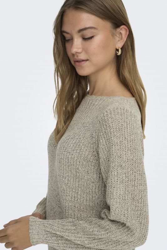 Knitted dress JACQUELINE DE YONG 15234103-Cement-WBP