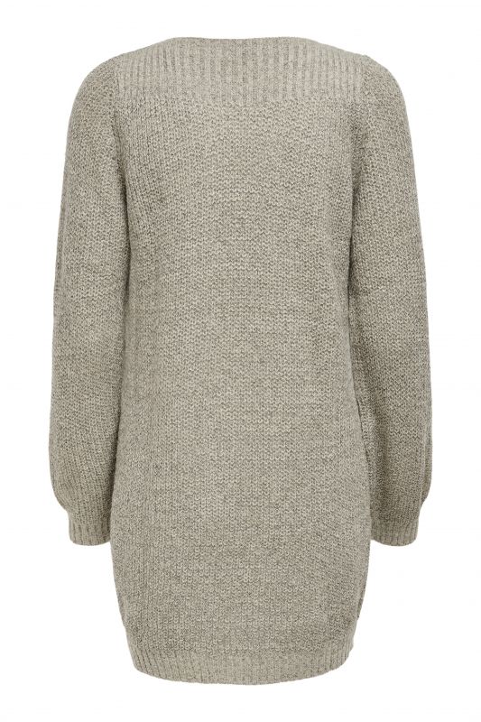 Knitted dress JACQUELINE DE YONG 15234103-Cement-WBP