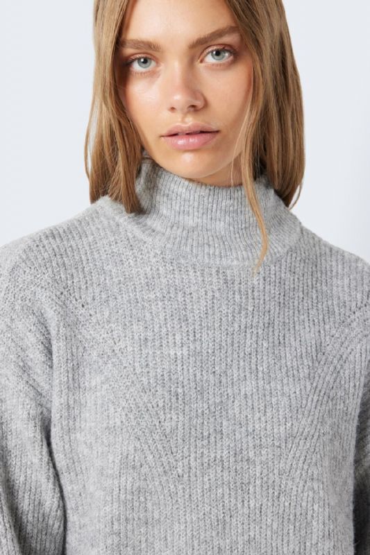 Knitted dress NOISY MAY 27026914-Medium-Grey