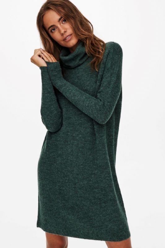Knitted dress ONLY 15140166-Mallard-Green