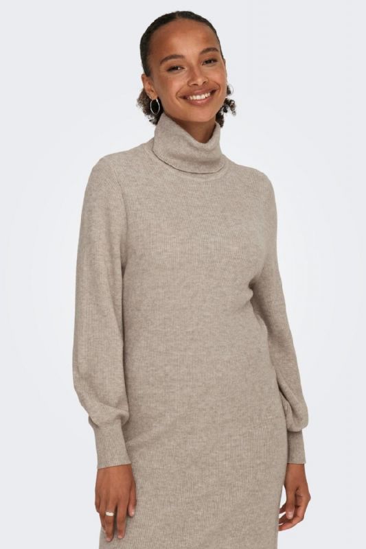 Knitted dress ONLY 15309197-Mocha-Meringu