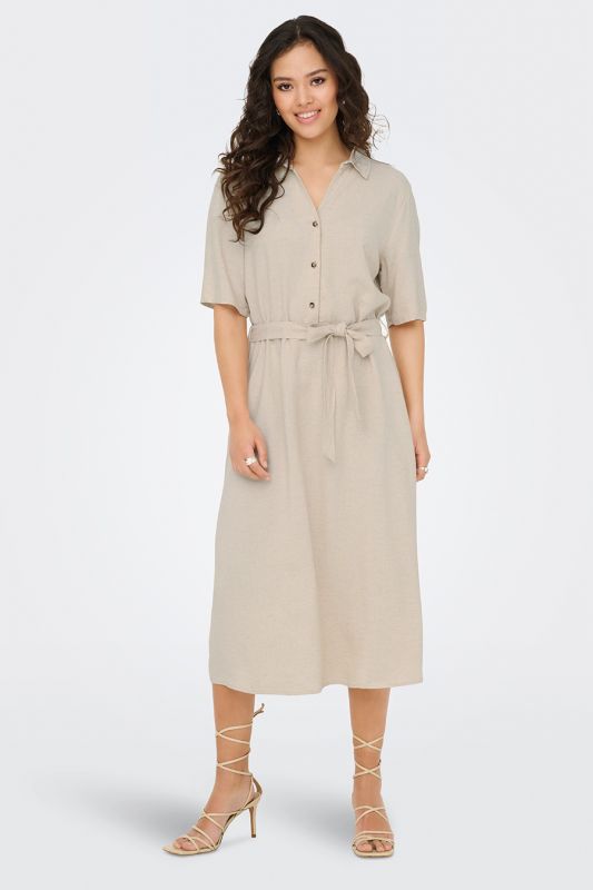 Dress JACQUELINE DE YONG 15338771-Oatmeal-MEL