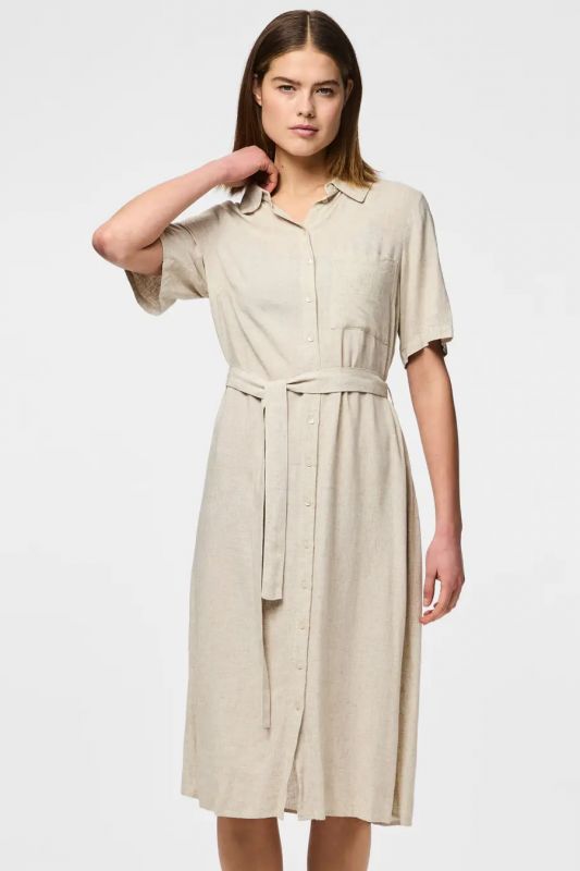 Dress PIECES 17152063-Birch-MELANGE