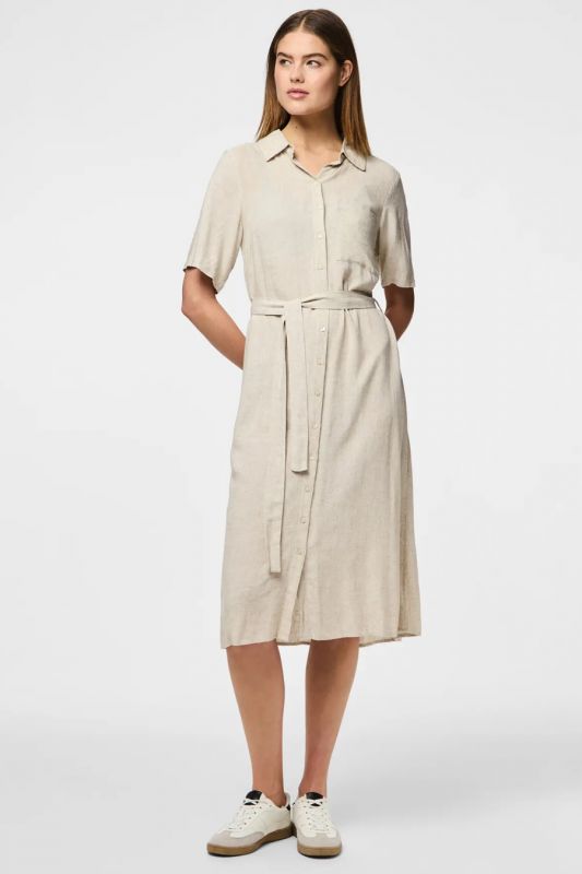 Dress PIECES 17152063-Birch-MELANGE