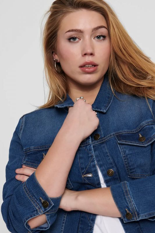 Denim jacket ONLY CARMAKOMA 15224741-Medium-Blue