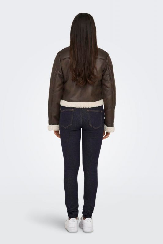Leather jacket ONLY 15324138-Mole-PUMICE-ST